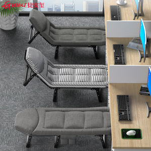 2024新款躺椅折叠午休单人办公室小床靠椅家用椅子靠背便携行军床