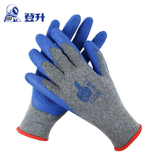 Dengsheng L328 Sone-handle gloves grKay yarn blue latex wr