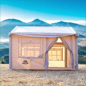 充气帐篷天幕一体户外免搭建便携式折叠野营防雨加厚小屋露营装备