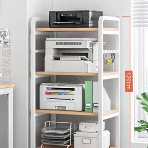 办公桌柜主机托架打印机可柜子落地多层放置置物架移动旁文件收纳