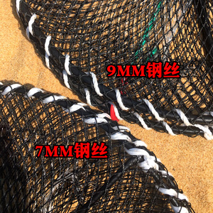 虾笼圆形笼蟹笼弹簧笼折叠捕蟹鱼笼速发重型螃蟹笼子笼蟹海用