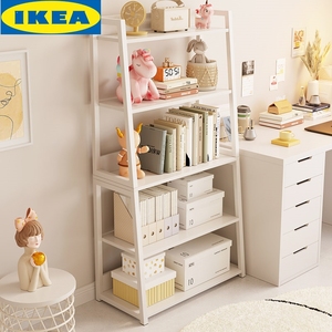 IKEA宜家置物架落地多层卧室梯形零食货架书架家用收纳储物架子客