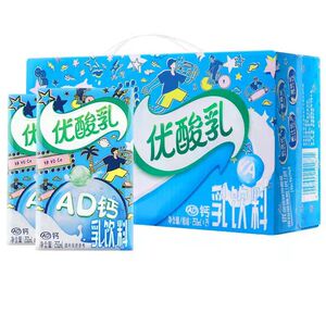 3月生产-伊利优酸乳AD钙奶味乳饮料250ml*24盒装风味饮料整箱