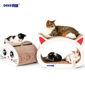 Cool cat head corrugated paper cat scratching board Cat claw