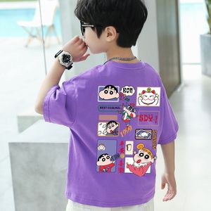 韩系男童夏季t恤短袖2023新款纯棉衣服儿童柔软棉质体恤男孩上衣
