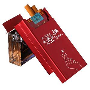 烟盒20支装超薄创意男士便携自动弹盖金属硬壳香菸盒子不带打火机