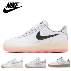 Nike耐克女鞋Af1空军一号CNY龙年限定粉色果冻底板鞋FZ5741-191