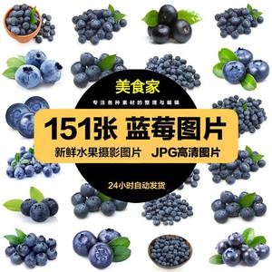 高清美食菜品菜谱JPG图片蓝莓甸果树莓浆果设计喷绘打印合成素材