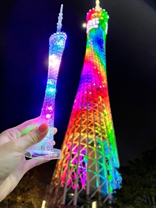 广州塔模型发光纪念品小蛮腰上海东方明珠塔年会新年小礼物礼品