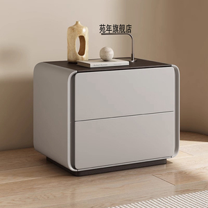 床头柜2024新款创意收纳轻奢高级感主卧室小型实木小茶几简约现代