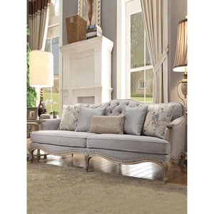 美式实木沙发雕花轻奢客厅双人三人座小户型欧式复古家具