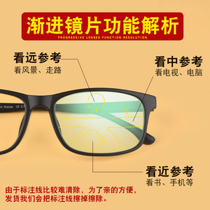 老花镜男可调远近两用量子双光高清变色眼镜智能变焦自动调节度数