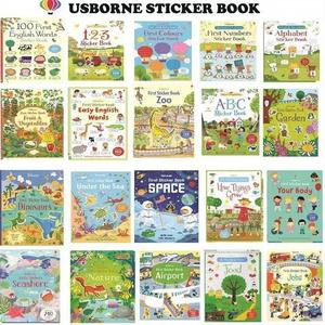 Usborne sticker book 英文贴纸书 幼儿园手工儿童场景贴贴画绘本