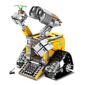 687Pcs  WALL E The Robot High-tech DIY Building Blocks Idea