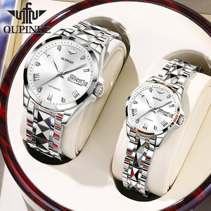 新款名牌瑞士阿玛尼情侣手表一对正品男女机械表防水十大品牌腕表