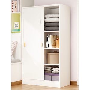 IKEA宜家推拉门衣柜家用卧室出租房屋用简易组装小户型1米实木衣