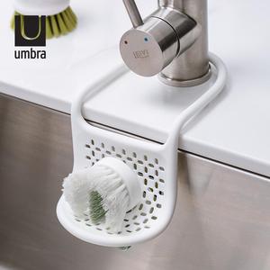 高品质UMBRA水槽挂篮厨房水池沥水篮创意龙头挂袋置物架洗碗海绵