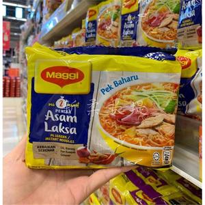 [2包划算]马来西亚 Maggi Asam Laksa方便面亚参叻沙味390G