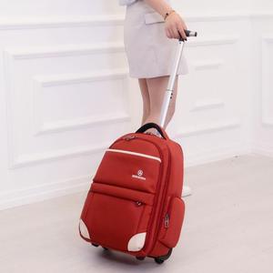 双肩包出行行李包拉杆男旅行袋可携式超轻带轮箱揹手提小型包女小