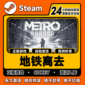 steam正版地铁离去激活码入库Metro Exodus 地铁离乡 黄金版 全DLC中文PC游戏