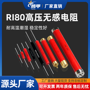RI80大红袍玻璃釉高频高压无感电阻5W10W20W50W100W 500K1M3M5M2G