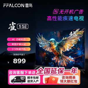 FFALCON/雷鸟43雀5SE 43英寸高清智能网络防蓝光全面屏平板电视机