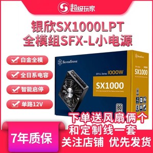 银欣SX650-G 750-G 650W 750W SX1000W白金牌全模组静音SFX-L电源