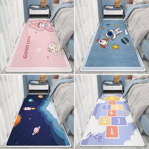 卡通地毯卧室满铺可爱床边毯儿童阅读区房间床前地垫书桌电脑椅垫