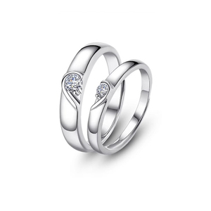 意大利品牌情侣对戒纯银戒指一对男女款轻奢小众高级感礼物送女友