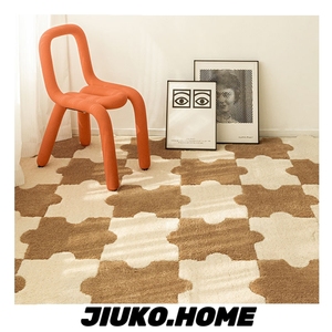 JIUKO 可满铺拼接客厅地毯家用植绒卧室床边毯拼图榻榻米防滑毯