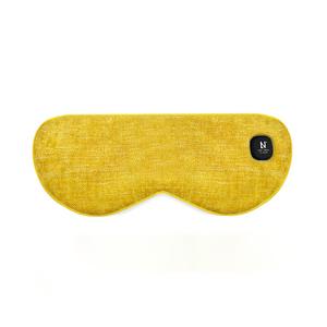 无线蒸汽加热眼罩黄色沙发布2档温控内置锂电池外壳可拆卸