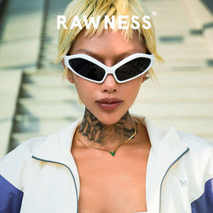 RAWNESS白色贝母锁骨链V字型蛇骨链轻奢小众高级感项链配饰男女白