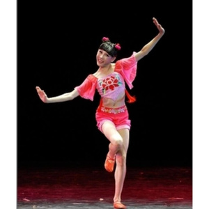 小扁担三尺三舞蹈服艺考服装儿童女中国舞民族舞演出服表演衣服