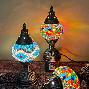 新疆土耳其台灯摩洛哥小众礼物马赛克卧室床头浪漫创意琉璃网红