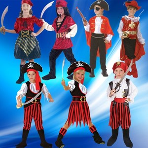 圣诞节加勒比 儿童海盗表演服饰 cosplay海盗衣服化妆舞会套装