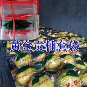 黄金贡柚套袋葡萄柚包装袋柚子专用水果自粘袋西柚束口胶袋小爆汁