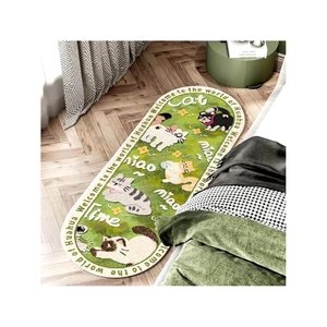 地毯卧室床边毯长条可爱ins风少儿毛毯房间改造床前地垫垫子