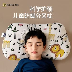 新疆西藏包邮1-6-12岁儿童卡通防螨枕头四季通用宝宝透气幼儿园小