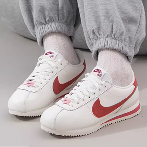 耐克NIKE CORTEZ SE阿甘情人节白红运动休闲跑步鞋男女FZ5167-133