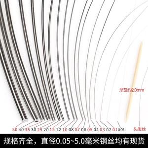 304软不锈钢钢丝线单根0单股.4f728b360 .5 0.6 00.8mm毫米钢丝细