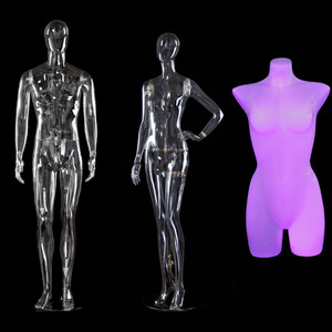 服装店透明模特道具内衣橱窗陈列展示架模型男女人假体全半身模特
