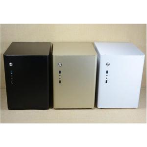 铝一佰D4迷你电脑小机箱MICROATX /ITX桌面机箱立人D5机箱白/黑色