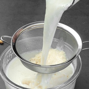不锈钢超细漏勺厨房家用密网捞面超密豆浆果汁过滤网筛油炸勺