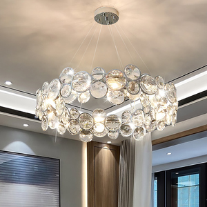 FSL佛山照明水晶吊灯设计款客餐厅厅灯2024年新款大厅圆形主灯具