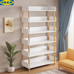 IKEA宜家书架置物架多层收纳架子展示架零食架储物柜子分层架货架