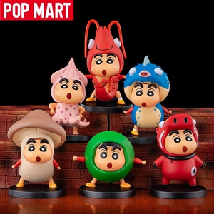 POPMART泡泡玛特动漫蜡笔小新食材系列手办盲盒蘑菇龙虾玩具公仔