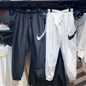 Nike耐克女子运动裤夏季薄款梭织大勾子收口速干透气跑步收口长裤