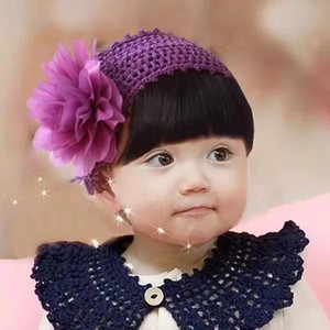 韩版宝宝发带头花女婴儿童发饰公主头饰假发摄影拍照包邮头饰发带