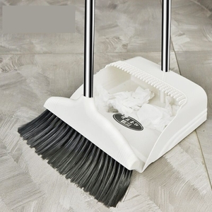 日本扫把簸箕套装家用折叠垃圾铲扫帚组合扫地神器笤帚魔术扫毛发