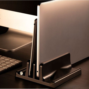 笔记本立式支架电脑夹收纳架桌面侧立竖放支架托架笔记本侧立支架